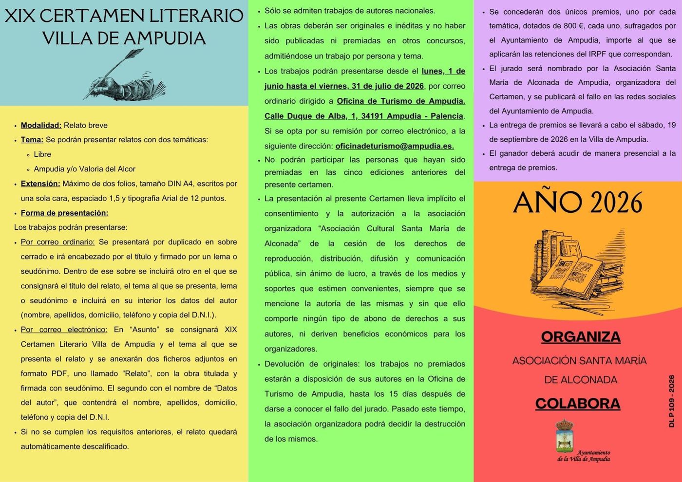 XIX Certamen Literario Villa de Ampudia 