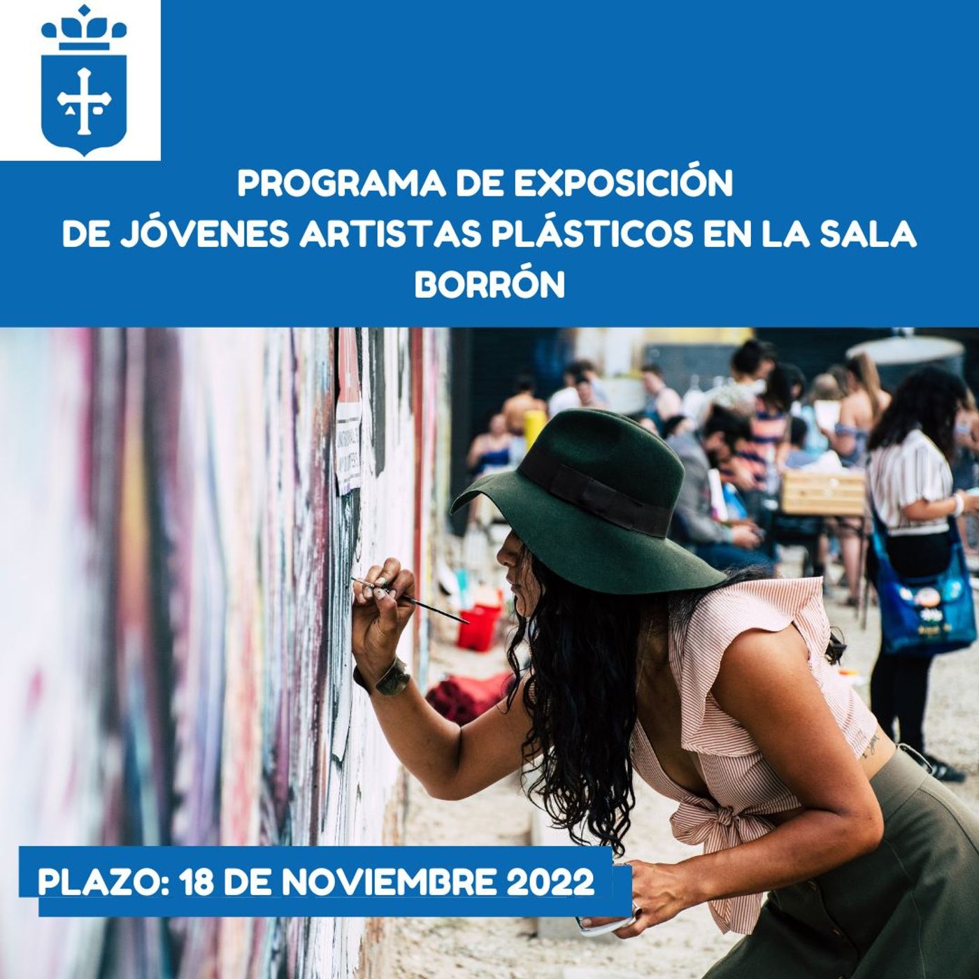 Programa de exposiciones de jóvenes artistas plásticos en la Sala Borrón. Culturaquí 2022 