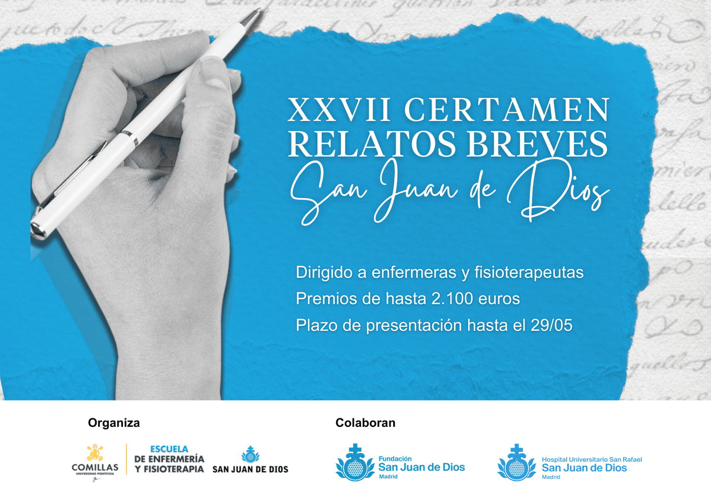 XXVII CERTAMEN DE RELATOS BREVES “SAN JUAN DE DIOS” 