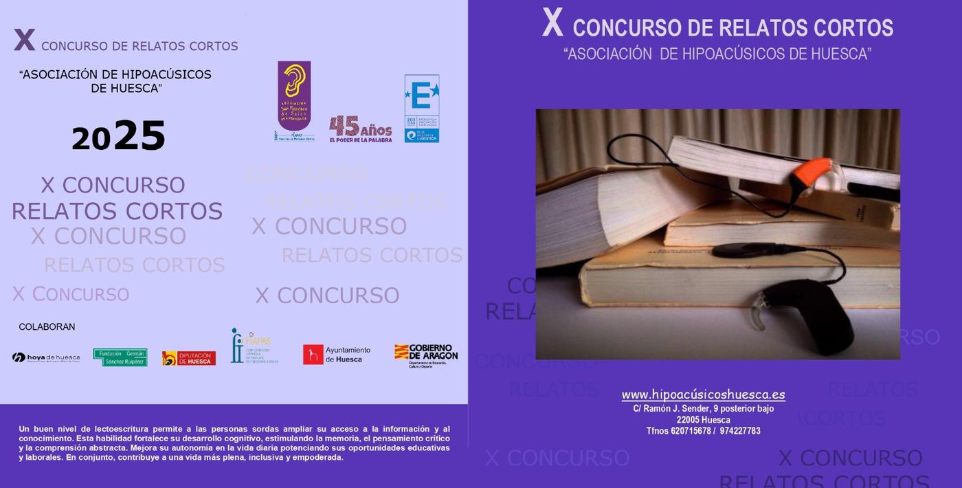 X CONCURSO DE RELATOS CORTOS “ASOCIACIÓN DE HIPOACÚSICOS DE HUESCA” 2025
