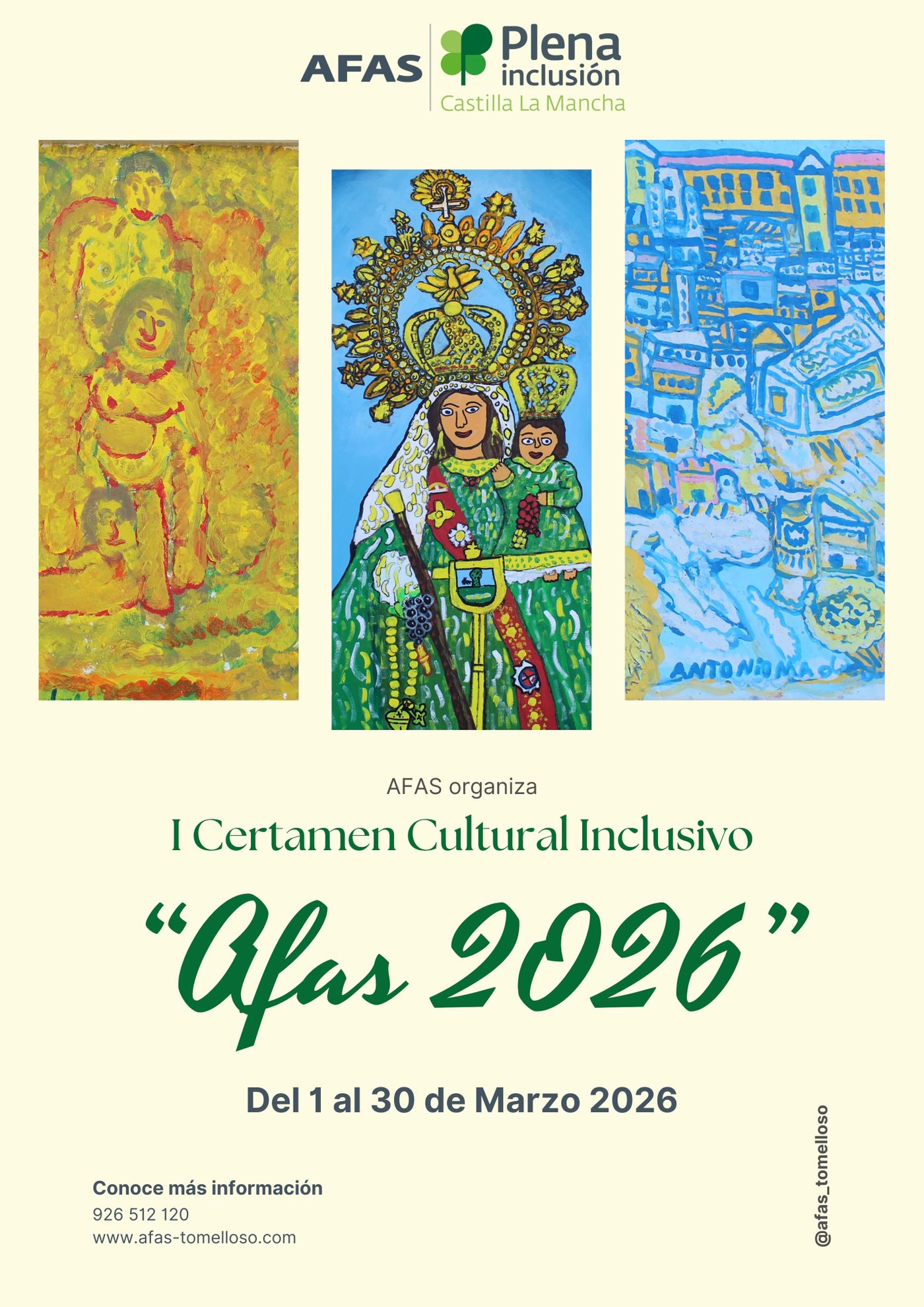 I CERTAMEN CULTURAL INCLUSIVO "AFAS 2026" 