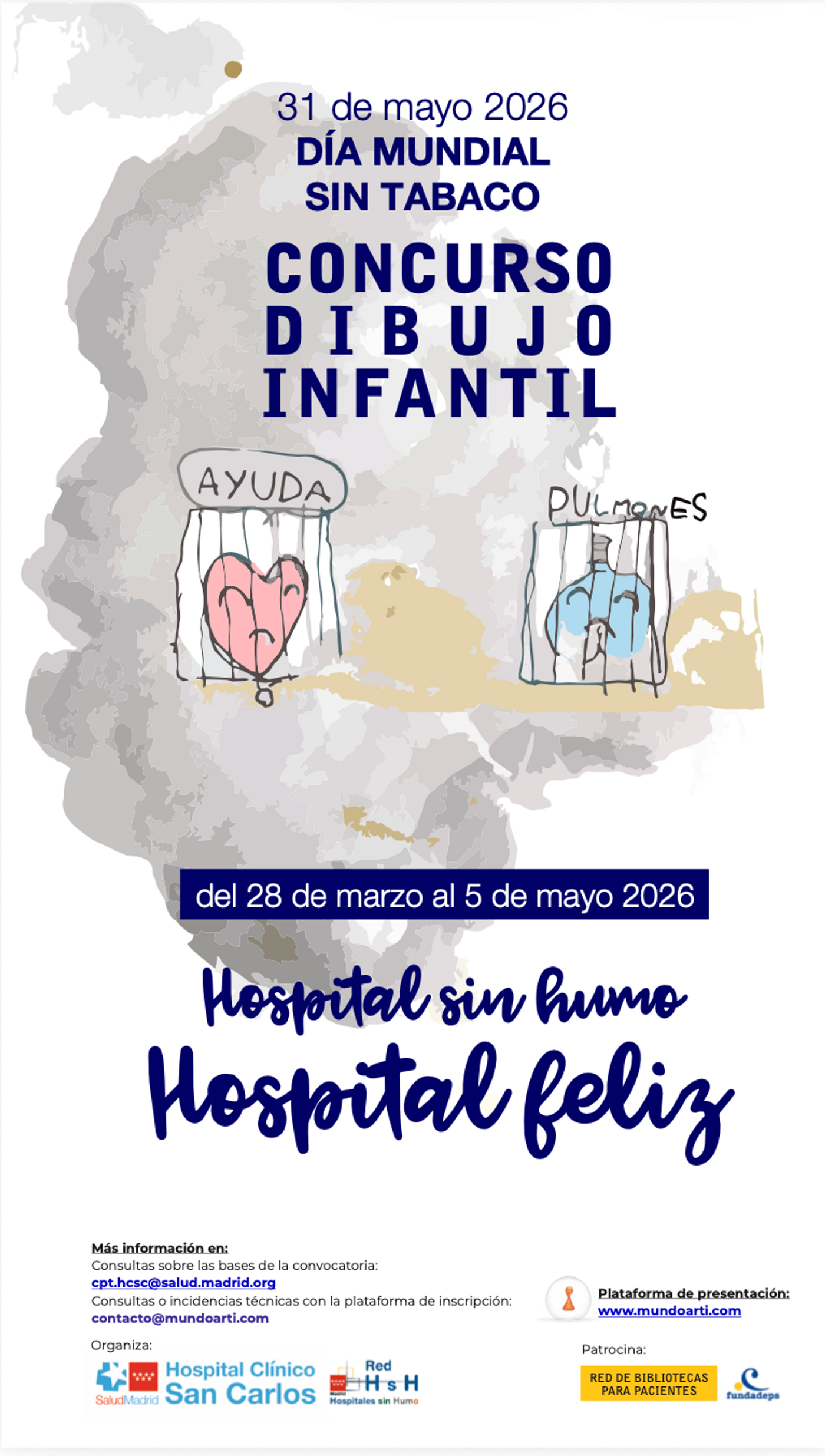 VIII EDICIÓN CONCURSO DE DIBUJO INFANTIL “HOSPITAL SIN HUMO, HOSPITAL FELIZ” DÍA MUNDIAL SIN TABACO 2026 