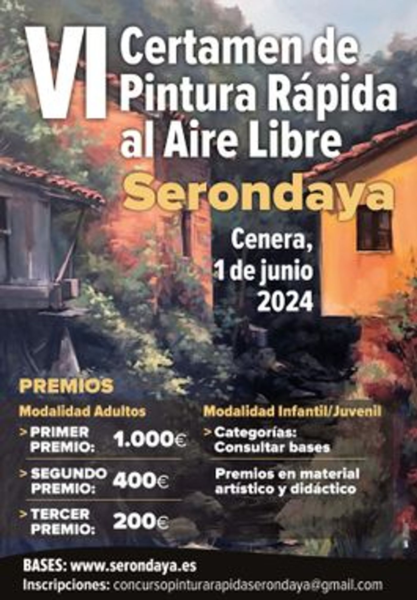 SEXTO CERTAMEN “SERONDAYA” DE PINTURA RÁPIDA AL AIRE LIBRE (CENERA)
