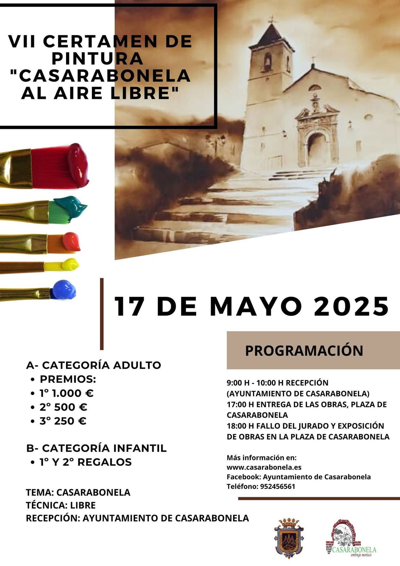 VII CERTAMEN DE PINTURA, “CASARABONELA, AL AIRE LIBRE” 