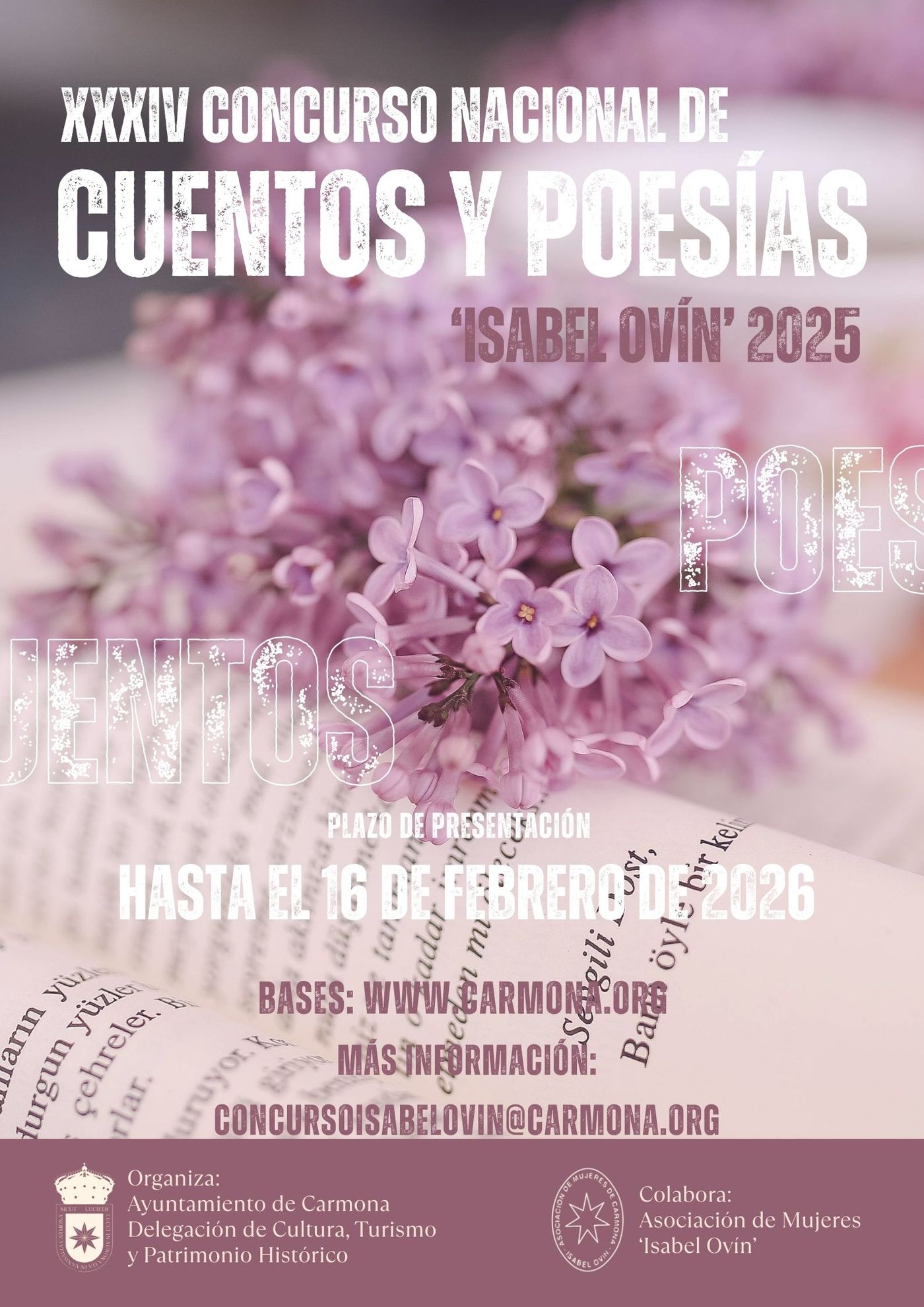 XXXIV CONCURSO DE CUENTOS Y POESÍAS “ISABEL OVÍN” 
