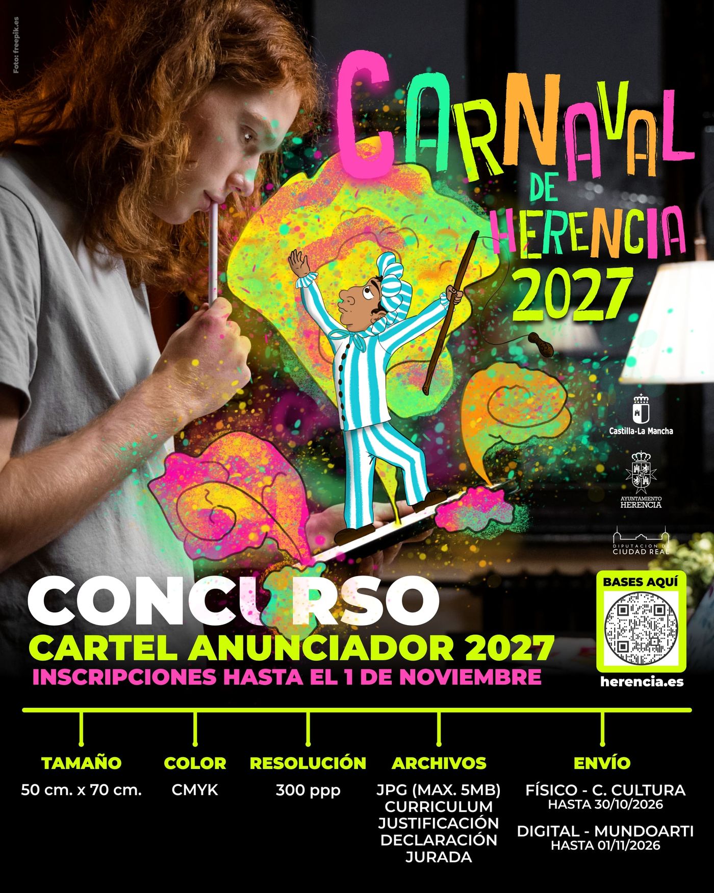 CONCURSO CARTEL ANUNCIADOR CARNAVAL DE HERENCIA 2027 