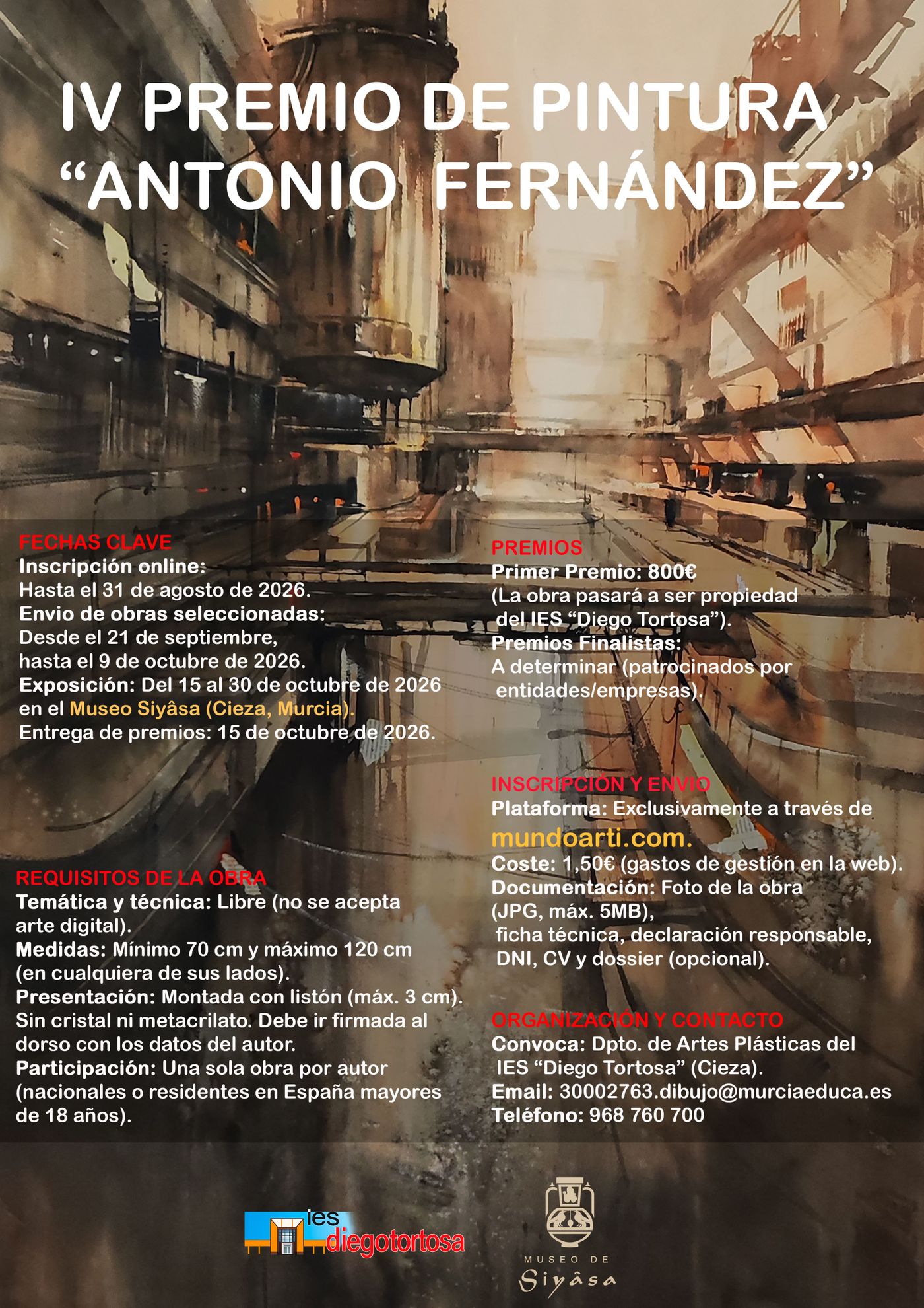 IV PREMIO DE PINTURA "ANTONIO FERNÁNDEZ" 