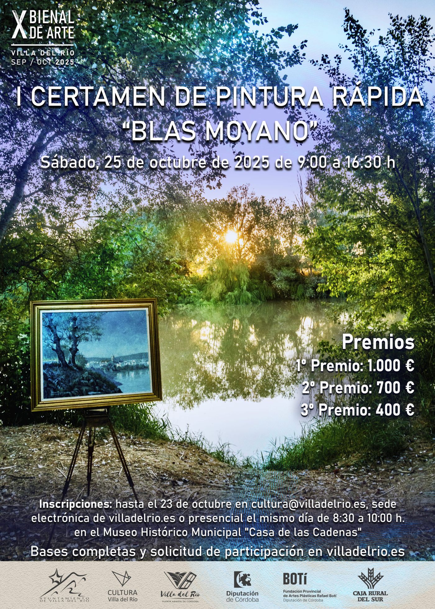 I CERTAMEN DE PINTURA RÁPIDA "BLAS MOYANO"· X BIENAL DE ARTE DE VILLA DEL RÍO 