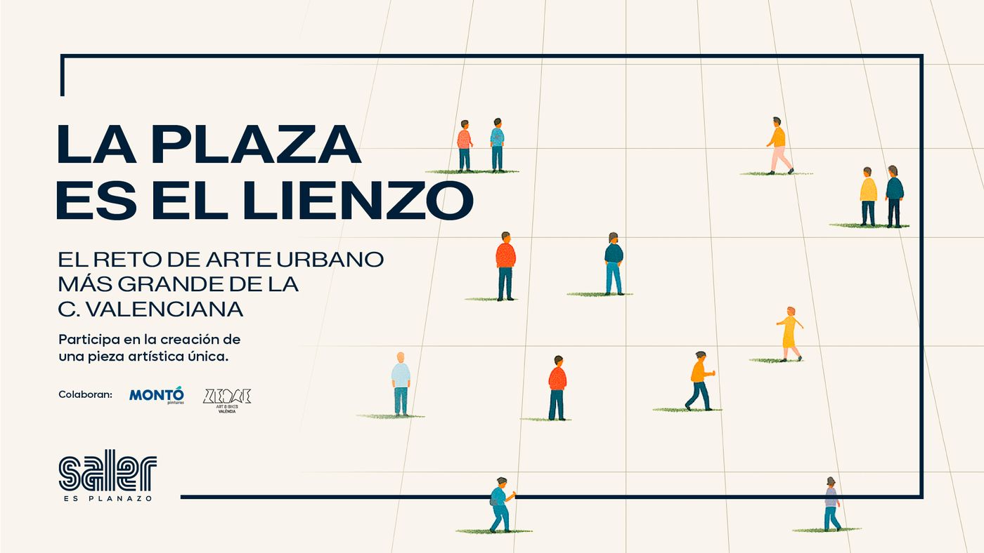 LA PLAZA ES EL LIENZO, REALIZACIÓN DE UNA INTERVENCIÓN ARTÍSTICA DE GRAN FORMATO EN EL CENTRO COMERCIAL SALER (VALÈNCIA) 