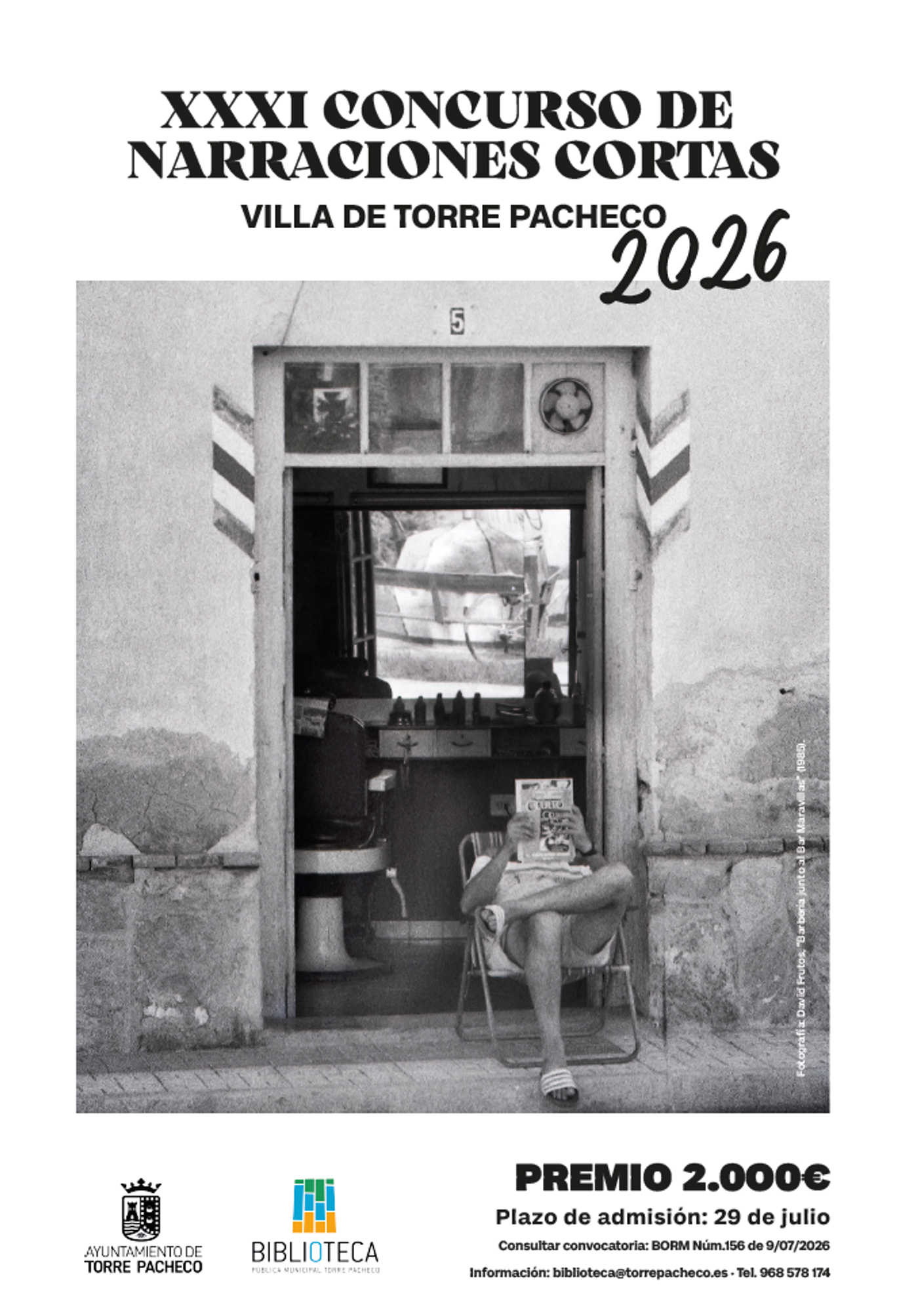 XXXI CONCURSO DE NARRACIONES CORTAS VILLA DE TORRE PACHECO 2026 