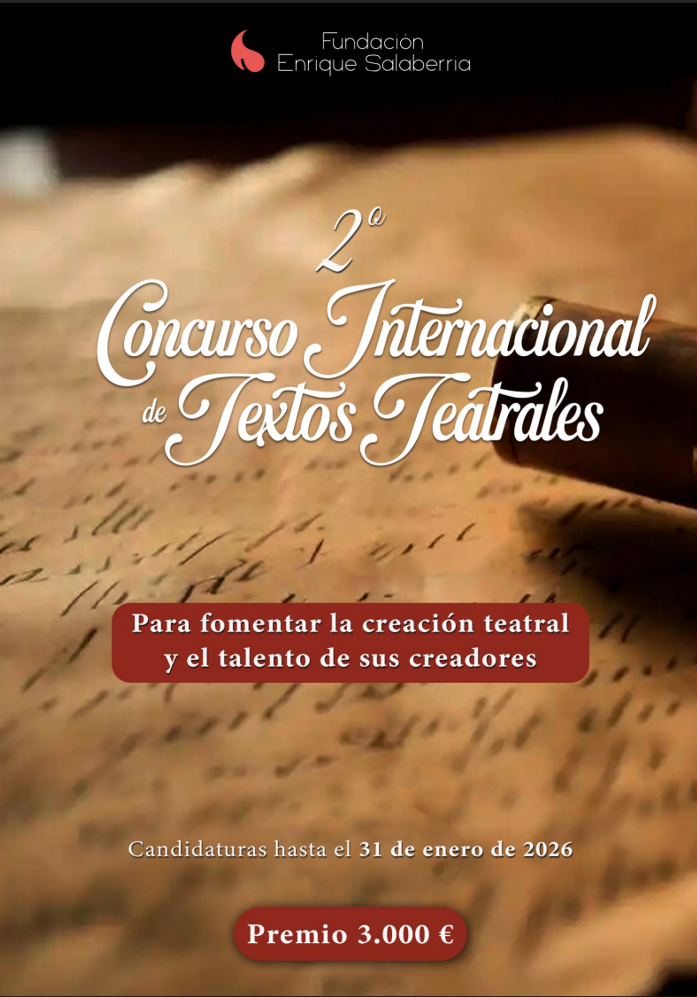 II Concurso internacional de textos teatrales FUNDACIÓN ENRIQUE SALABERRIA 