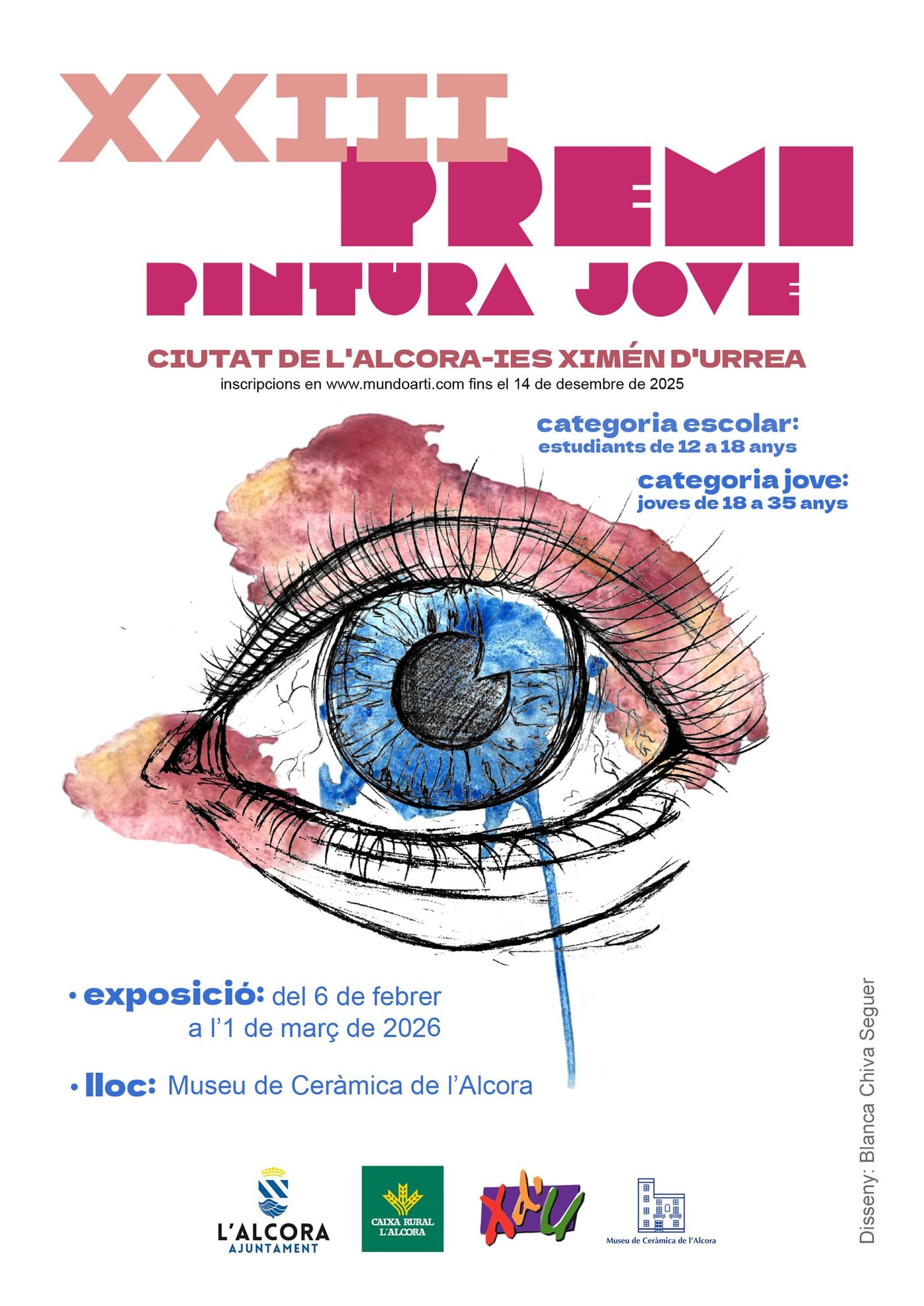 XXIII PREMI DE PINTURA JOVE CIUTAT DE L'ALCORA - XIMÉN D'URREA - CATEGORIA LLIURE 