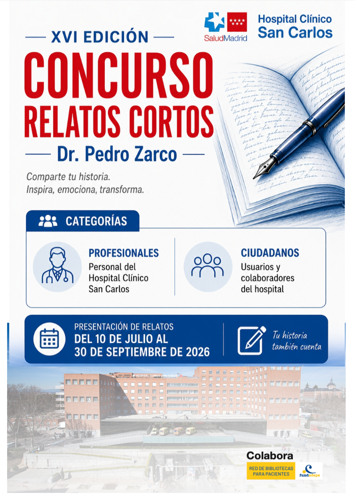 XVI EDICIÓN DEL CONCURSO RELATOS BREVES DR. PEDRO ZARCO 