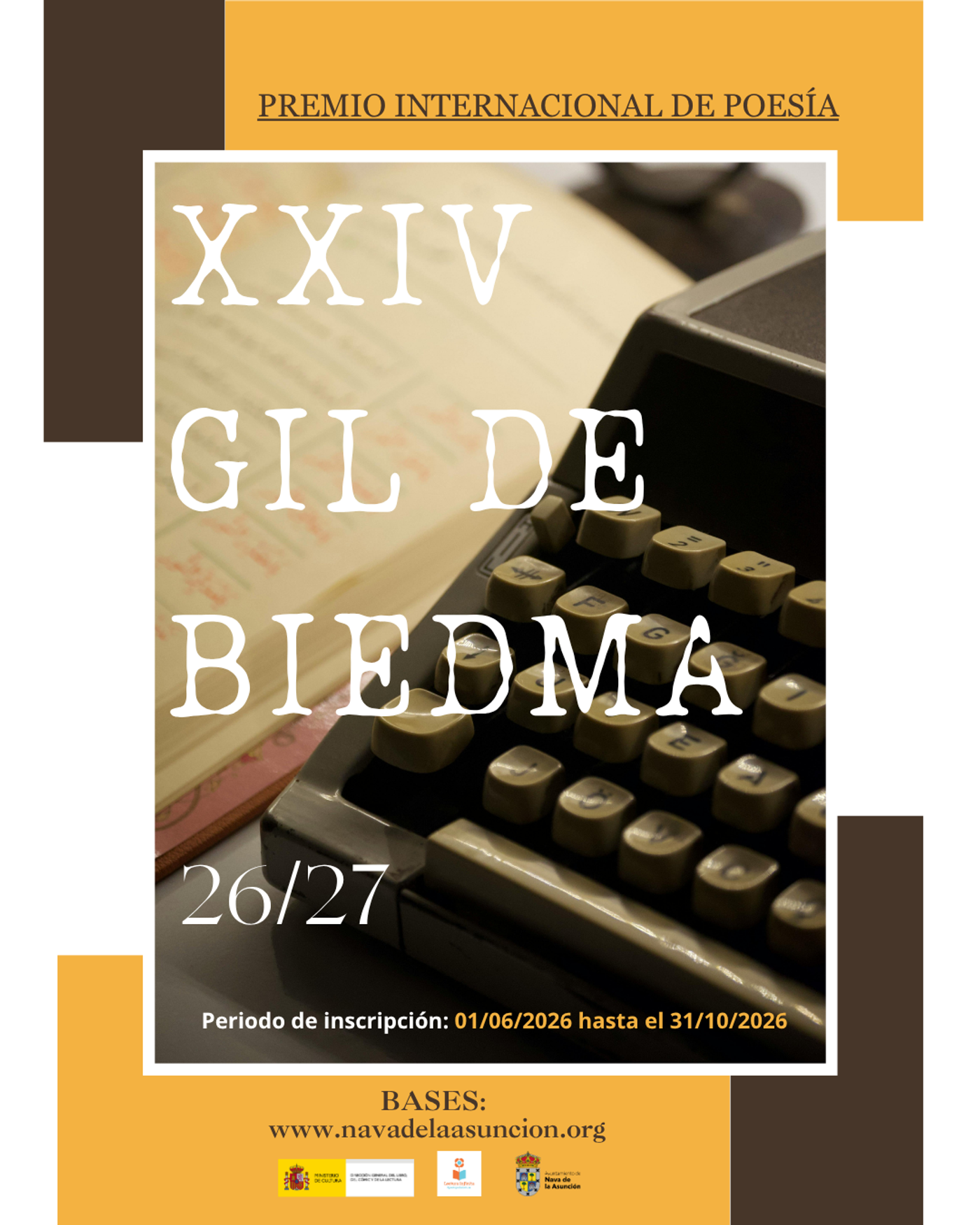 XXIV PREMIO POÉTICO INTERNACIONAL JAIME GIL DE BIEDMA Y ALBA 