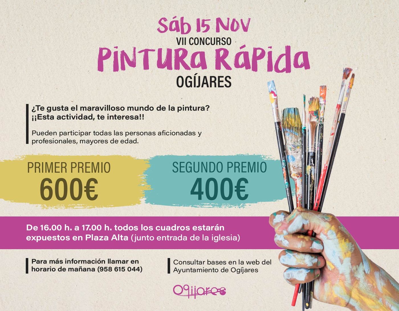 VII CONCURSO DE PINTURA RÁPIDA “OGÍJARES, VILLA DE LA MÚSICA” 