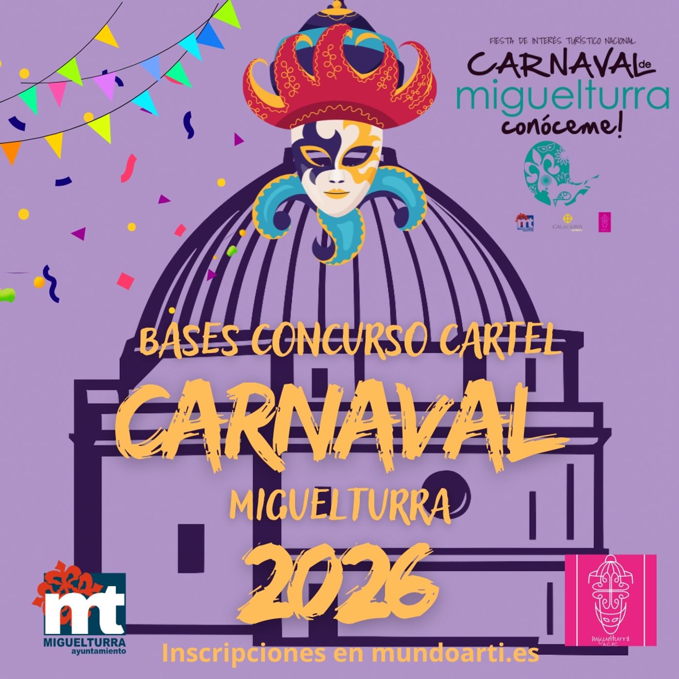CONCURSO PARA LA ELECCIÓN DEL CARTEL ANUNCIADOR DE LOS CARNAVALES 2026 