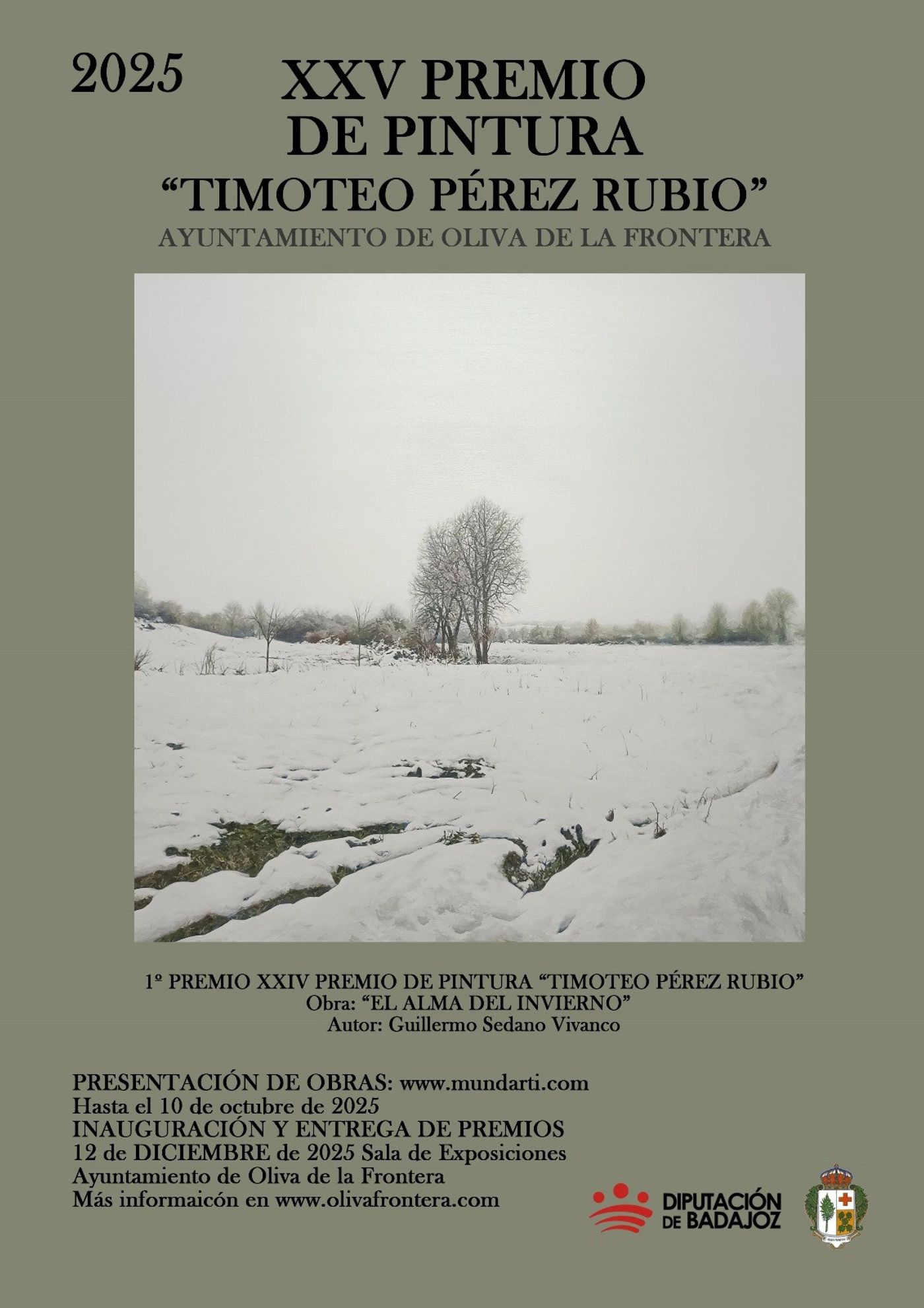 XXV PREMIO DE PINTURA "TIMOTEO PÉREZ RUBIO" OLIVA DE LA FRONTERA 