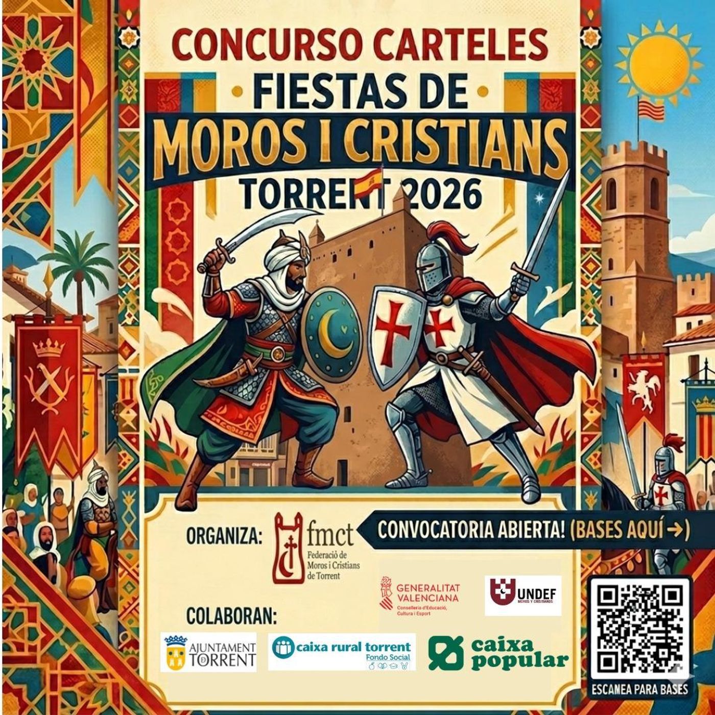 CONCURSO CARTEL DE FIESTAS PARTONALES DE MOROS Y CRISTIANOS DE TORRENT 2026 