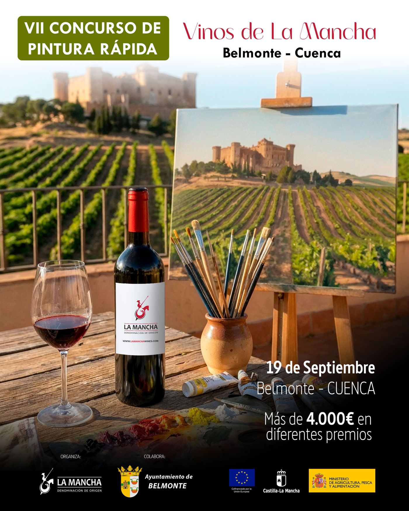 VII CONCURSO NACIONAL DE PINTURA RÁPIDA "VINOS DE LA MANCHA" 2026 