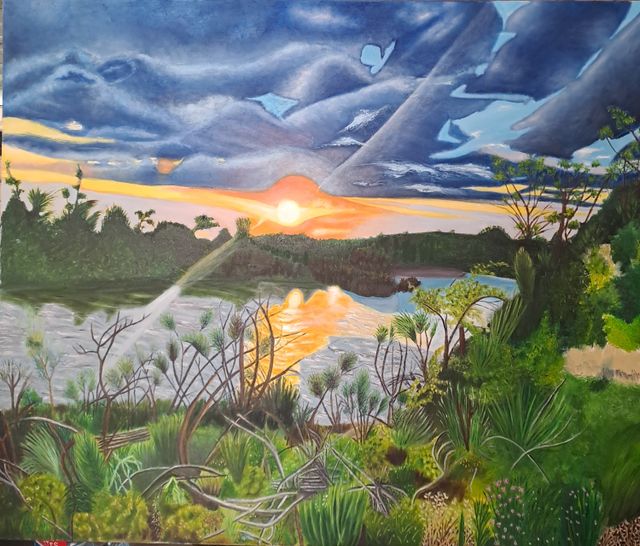 Atardecer Ribera del Ebro, Pastriz