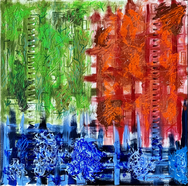 El junco azul en un día de fiesta