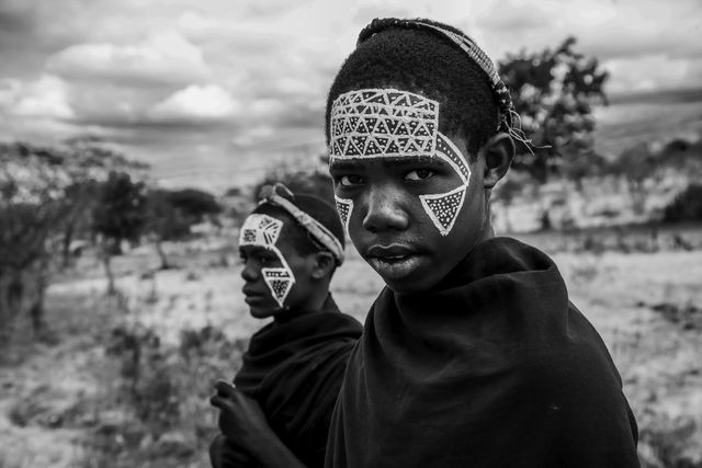 Adolescentes Masai.