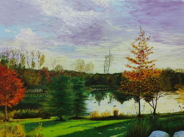 Estudio de paisaje otoñal