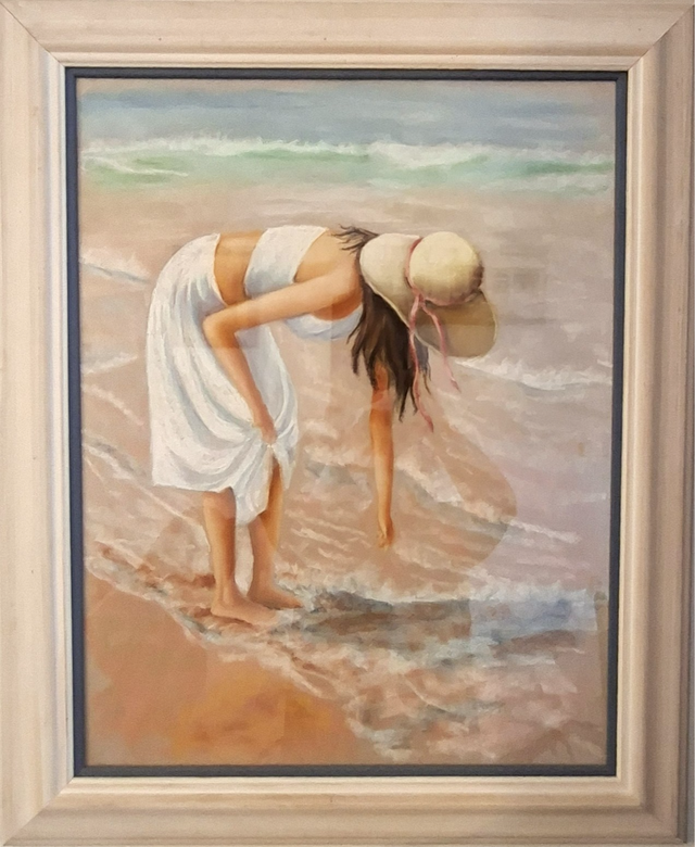 Mujer en la playa