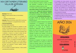 XIX CERTAMEN LITERARIO VILLA DE AMPUDIA