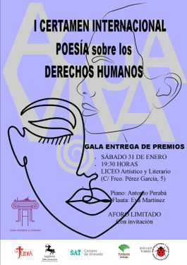 I CERTAMEN INTERNACIONAL DE POESÍA GASPAR ESTEVA, SOBRE "DERECHOS HUMANOS"