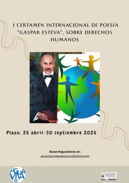 I CERTAMEN INTERNACIONAL DE POESÍA GASPAR ESTEVA, SOBRE "DERECHOS HUMANOS"