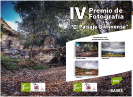 IV PREMIO DE FOTOGRAFÍA SOBRE EL PAISAJE GIENNENSE.