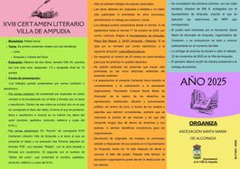 XVIII CERTAMEN LITERARIO VILLA DE AMPUDIA