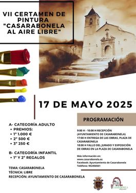 VII CERTAMEN DE PINTURA, “CASARABONELA, AL AIRE LIBRE”