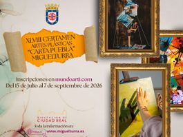 XLVIII CERTAMEN DE ARTES PLÁSTICAS/PINTURA “CARTA PUEBLA” 2026 DE MIGUELTURRA