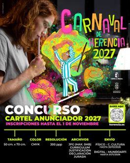 CONCURSO CARTEL ANUNCIADOR CARNAVAL DE HERENCIA 2027