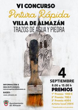 VI CONCURSO DE PINTURA RÁPIDA VILLA DE ALMAZÁN 2026 – TRAZOS DE AGUA Y PIEDRA