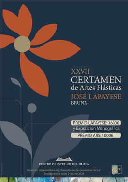CERTAMEN DE ARTES PLÁSTICAS “JOSÉ LAPAYESE BRUNA”