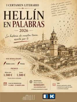 I CERTAMEN LITERARIO “HELLÍN EN PALABRAS” 2026