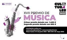 XVII PREMIO DE MÚSICA DE LA UNIVERSIDAD DE LA LAGUNA 2022