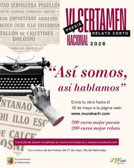 VI CONCURSO NACIONAL DE RELATO CORTO Y POESÍA 27 DE MAYO, DÍA DE MARMOLEJO 2026